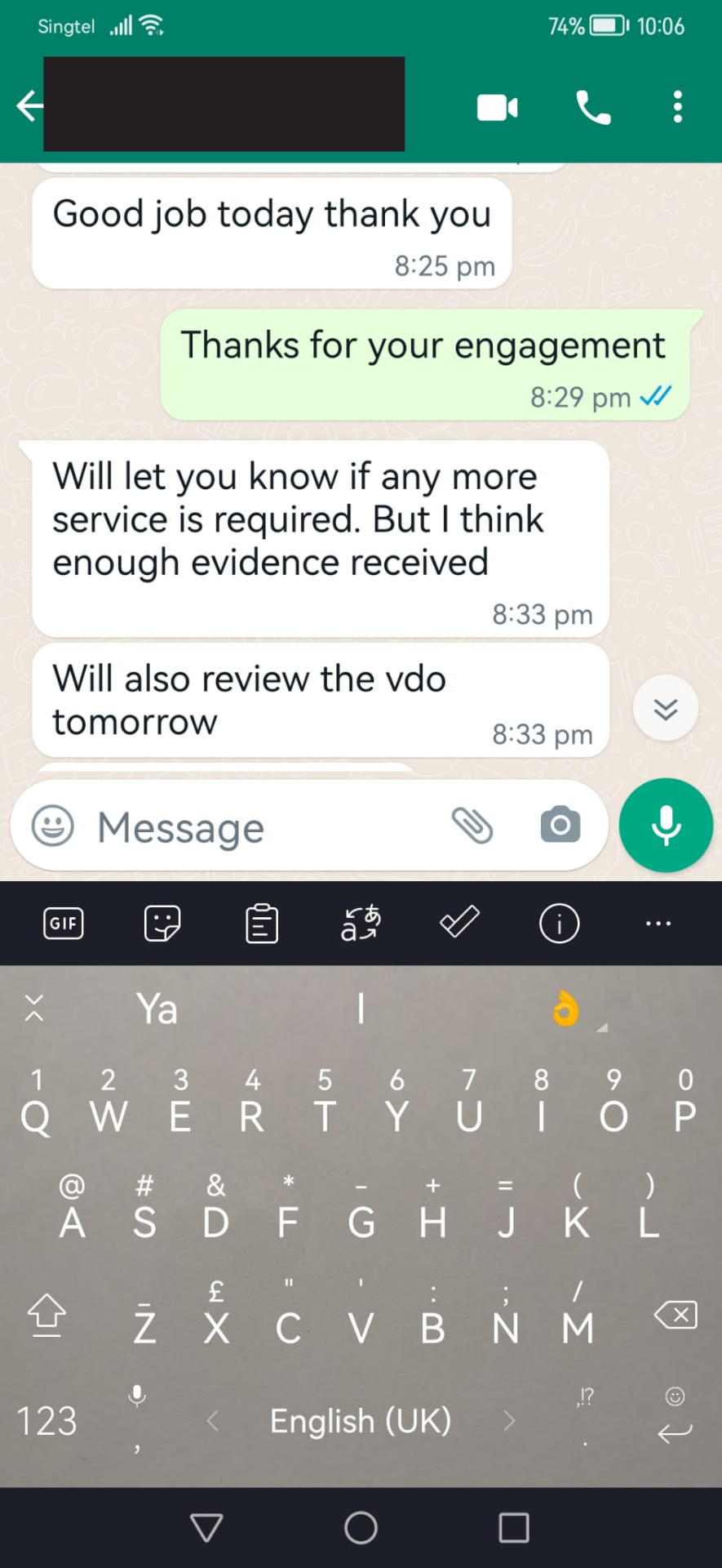 Client testimonial 12